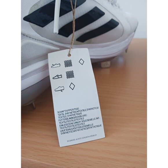 Adidas Pure Hustle 2 Elite Womens Softball Metal Cleats White Black FY4393 Sz 13 - Picture 7 of 10